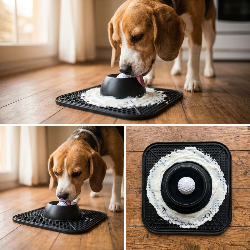FrostBowl™ 2-in-1 Slow Feeder + Freezable Lick Mat