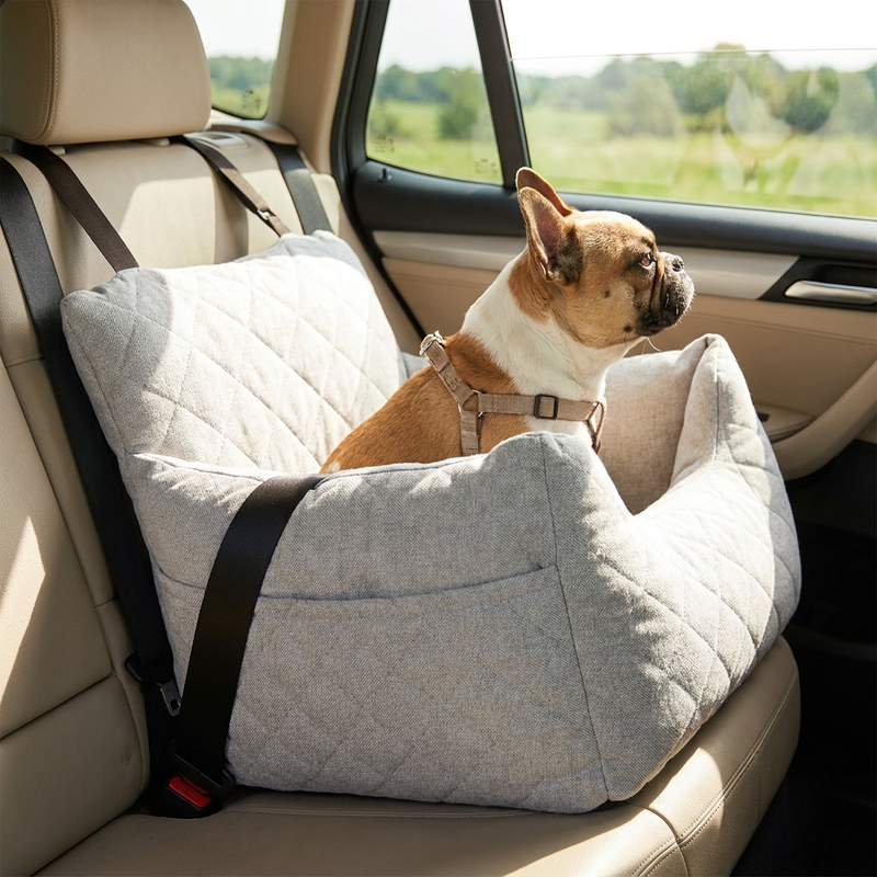 BreezeRide™ Cooling Dog Car Seat Bed