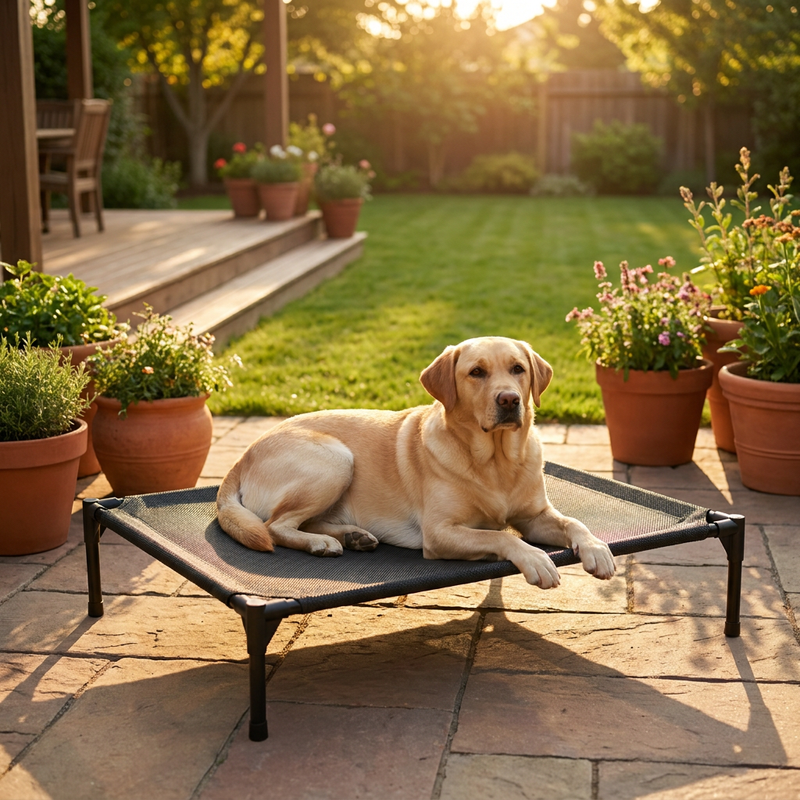 BreezeCot™ Elevated Cooling Dog Cot