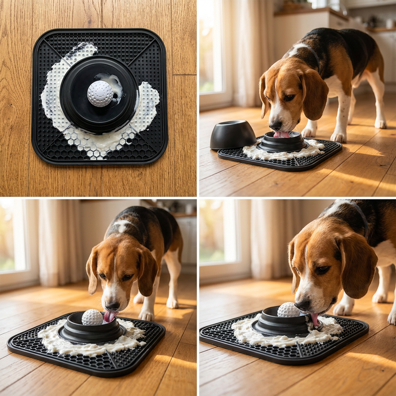 FrostBowl™ 2-in-1 Slow Feeder + Freezable Lick Mat