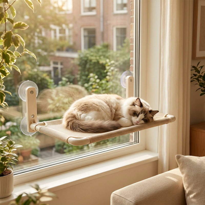 ShadeHaven™ Cool Window Cat Perch
