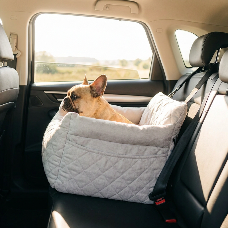 BreezeRide™ Cooling Dog Car Seat Bed